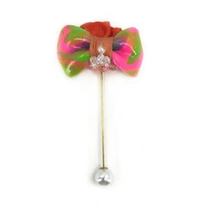 Sculpted Bow Lapel Pin Corsage #563